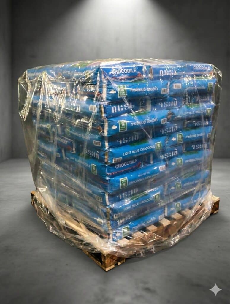 ถุงมุ้ง_ถุงคลุมพาเลทวัสดุก่อสร้าง