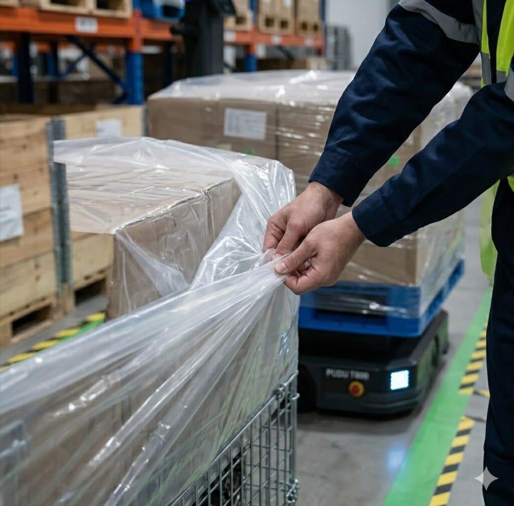 ถุงมุ้ง_ถุงคลุมพาเลท_Pallet Cover Bags