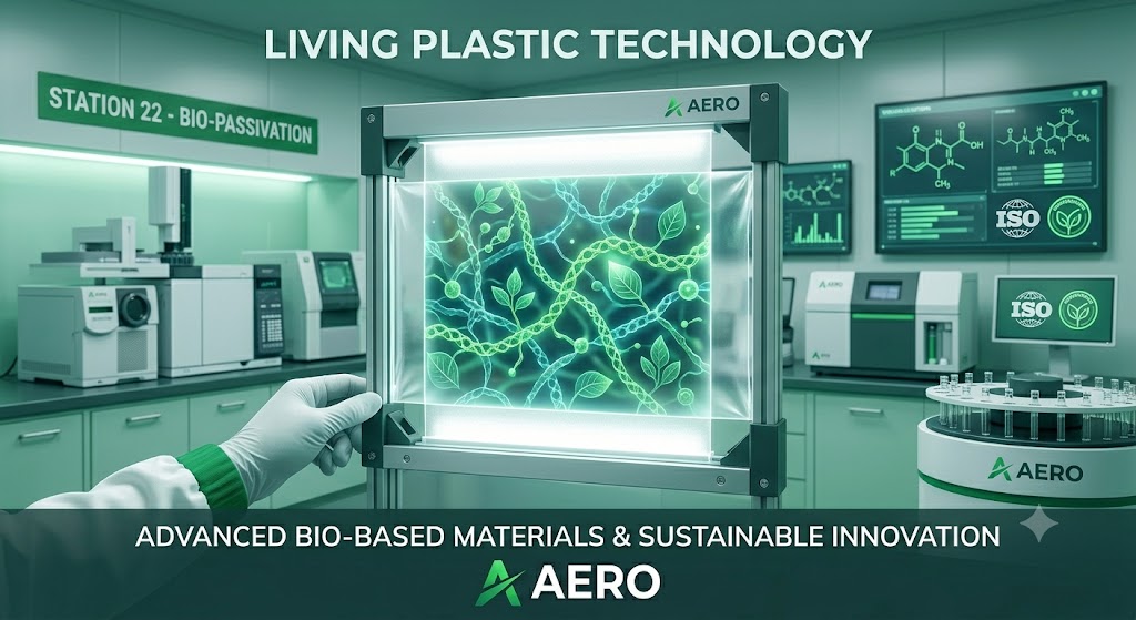 green microscopic biopolymer