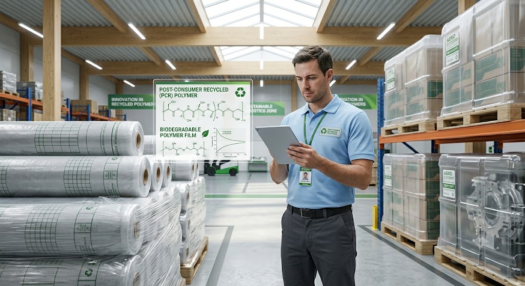 post-consumer recycled PCR and biodegradable film